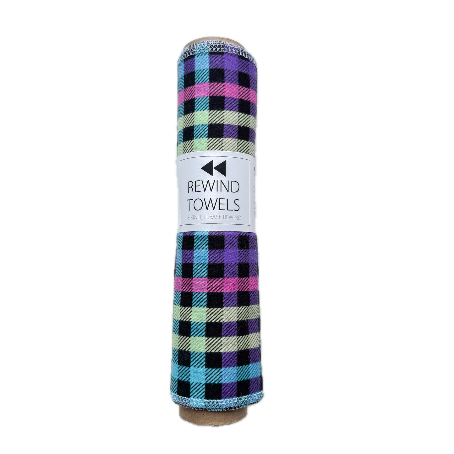 Rewind Towels (Large) - Rainbow Gingham