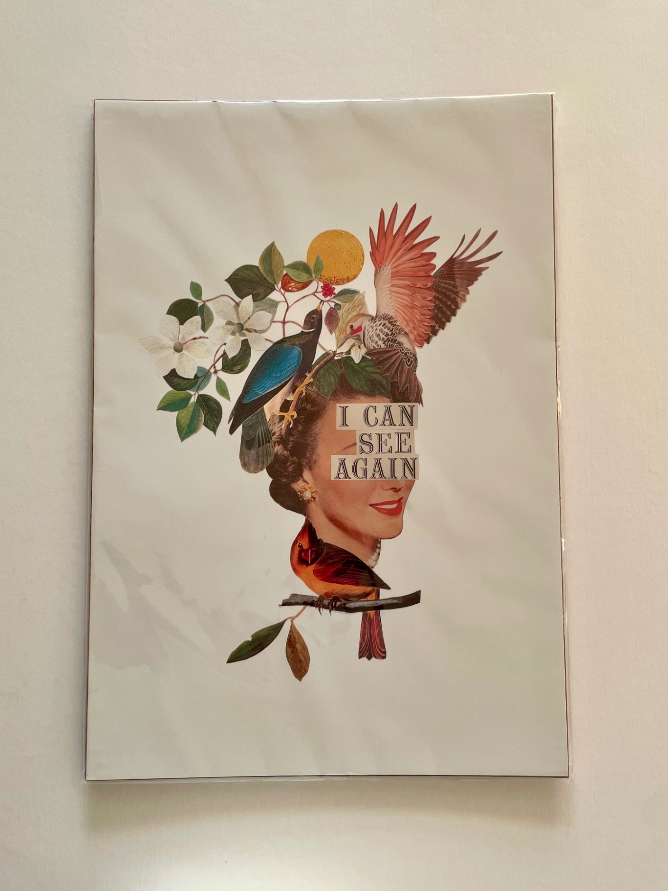 “I Can See Again” Vintage Collage Print