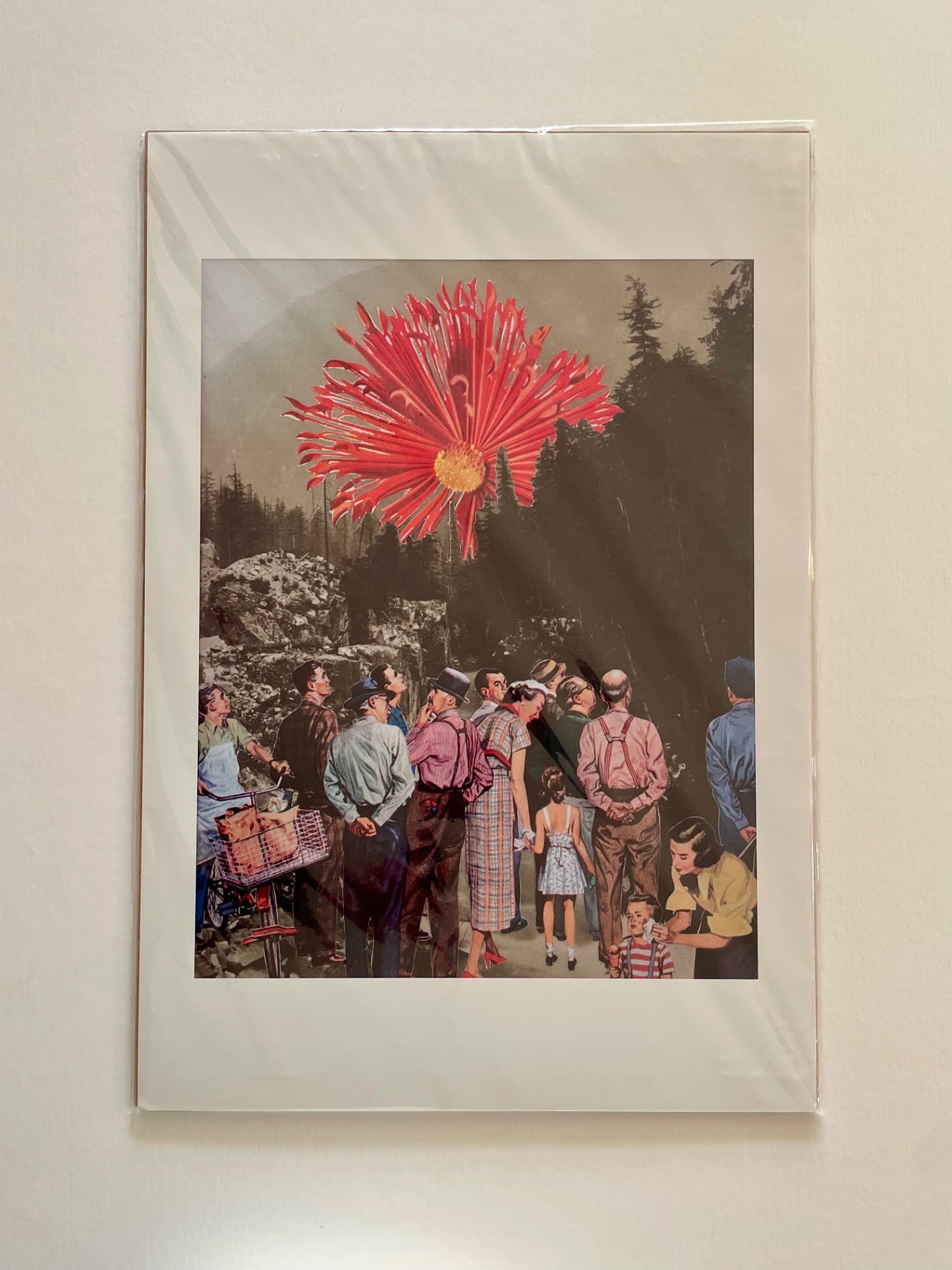 “Here Comes The Sun” Vintage Collage Print