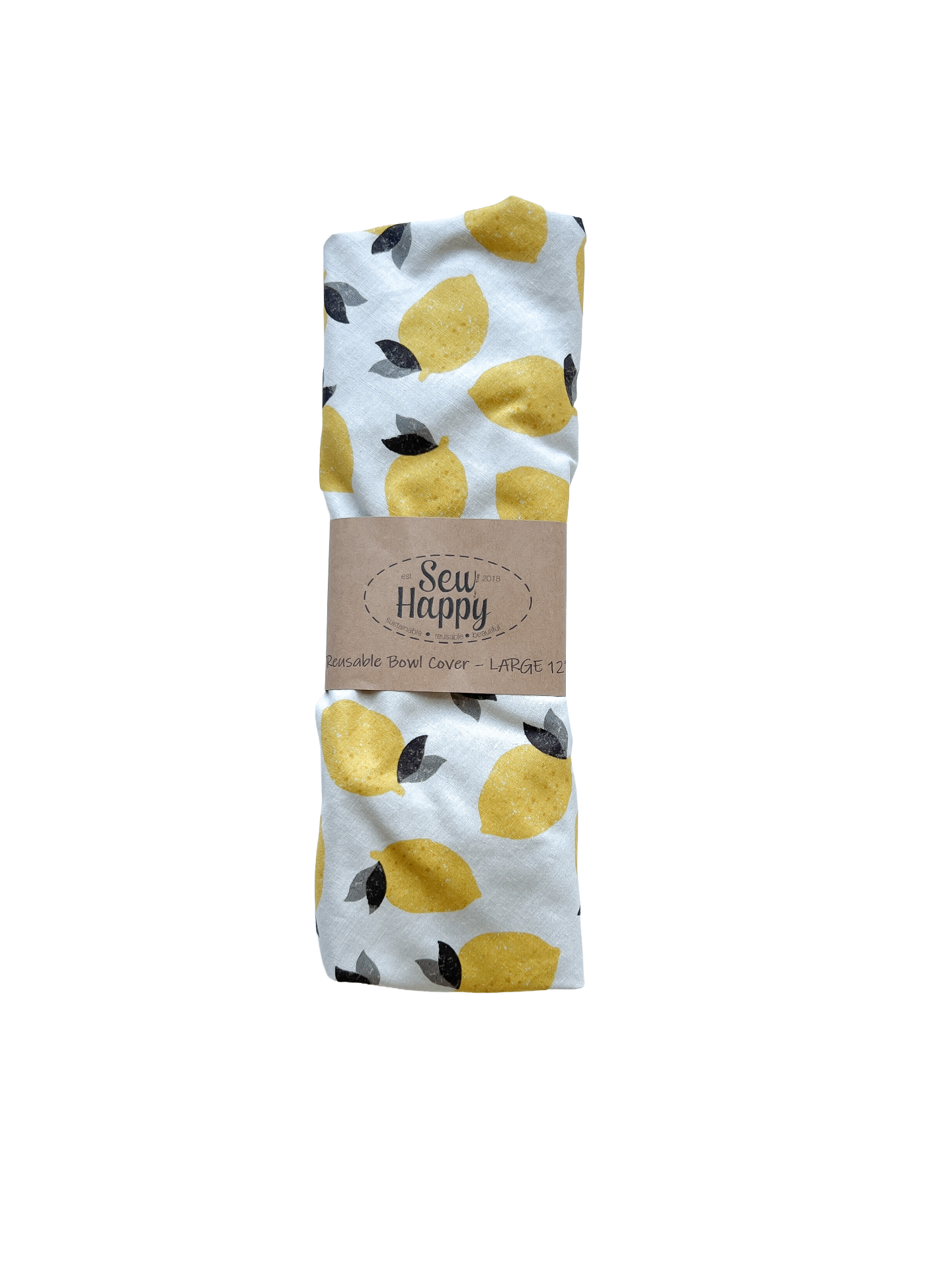 Large Reusable Bowl Cover - Lemons