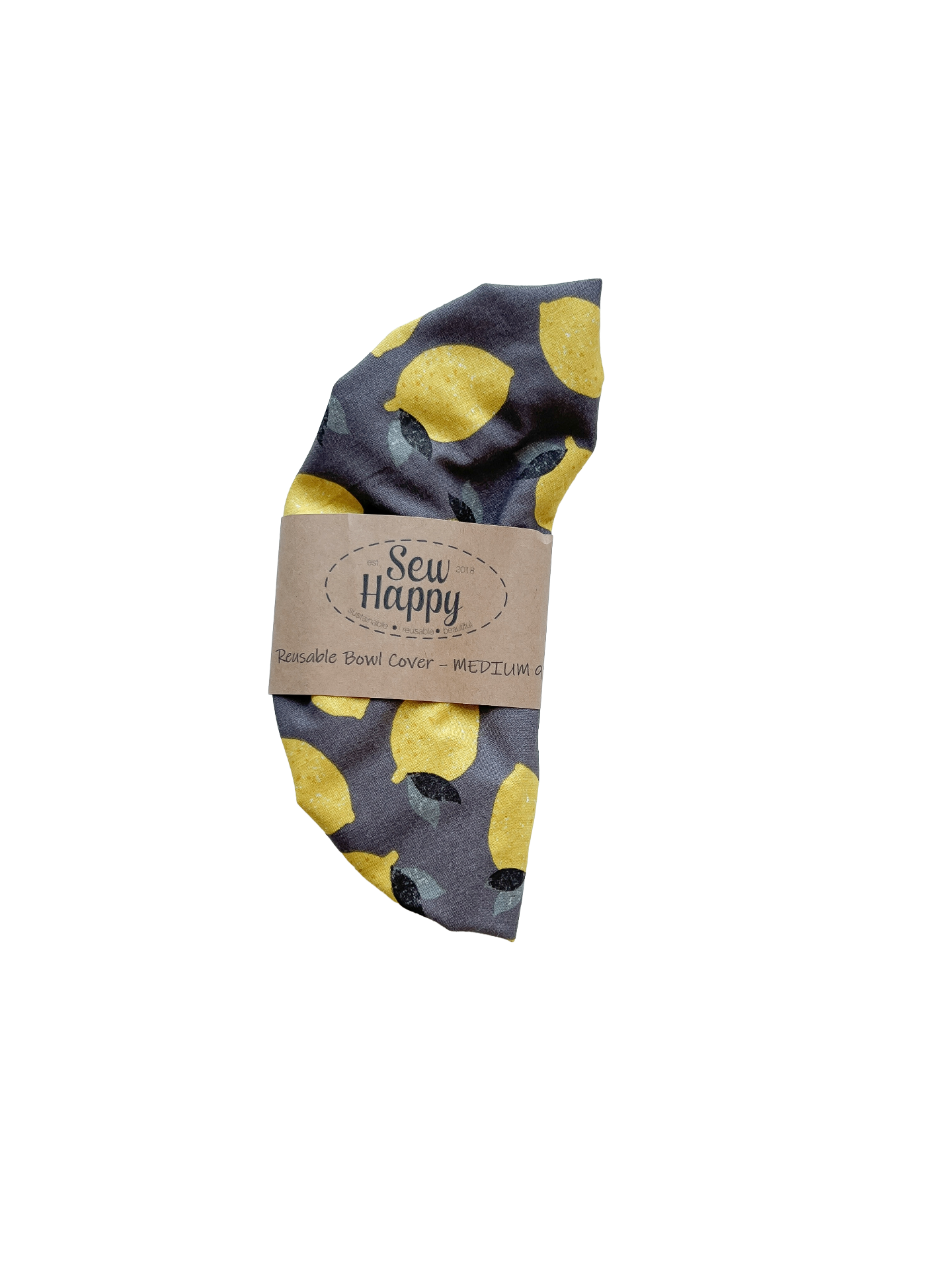 Medium Reusable Bowl Cover - lemons