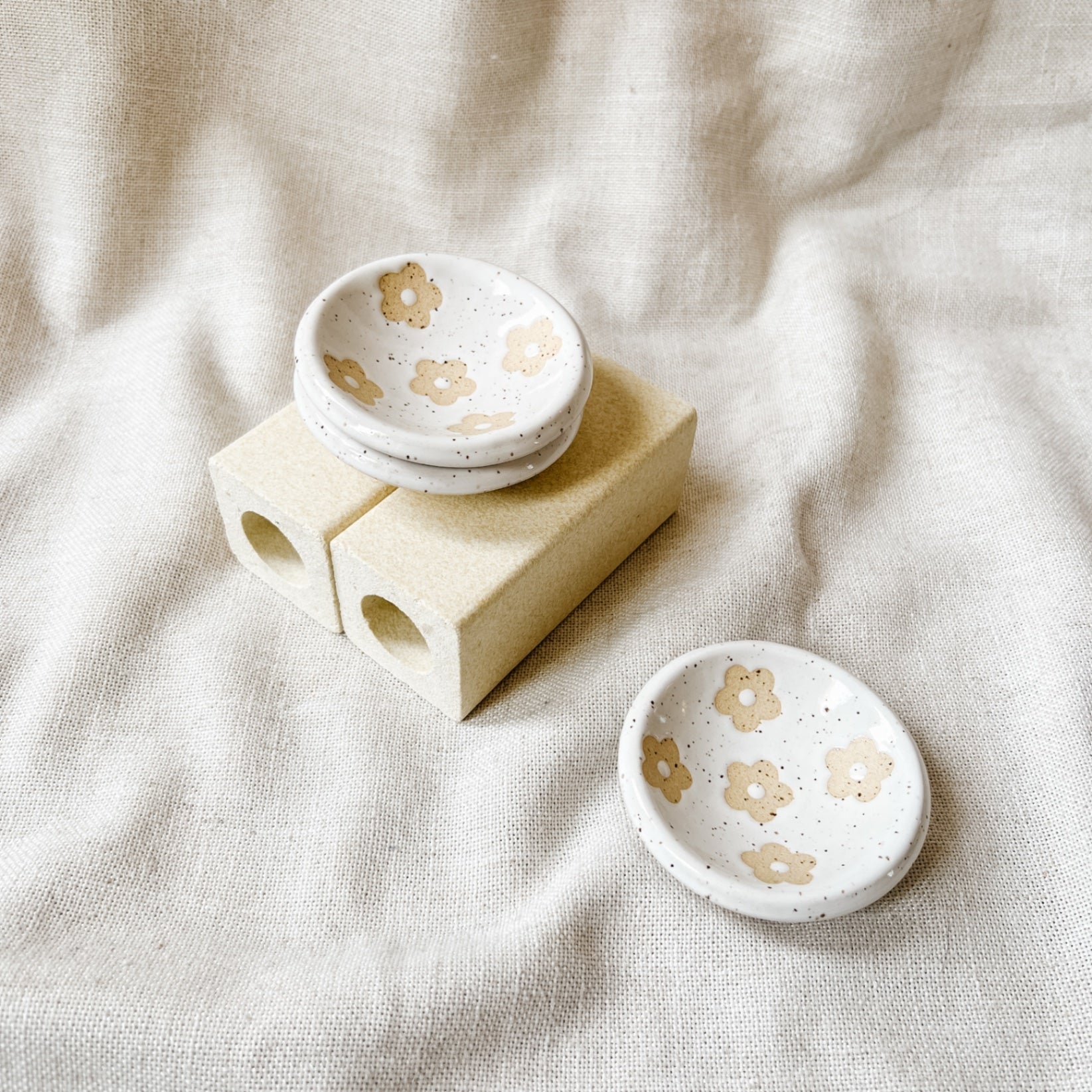 Mini Trinket Dish - Flowers