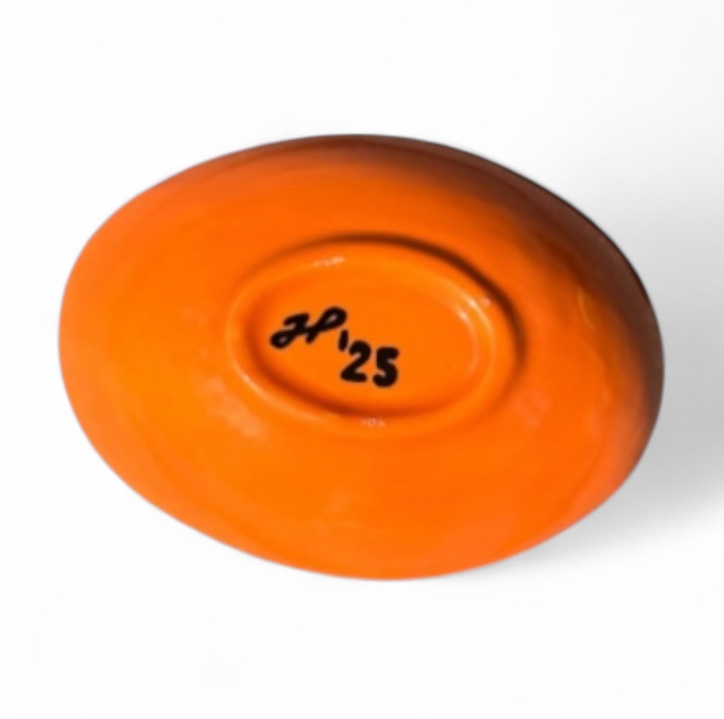 Oval Bowl - Orange Florals