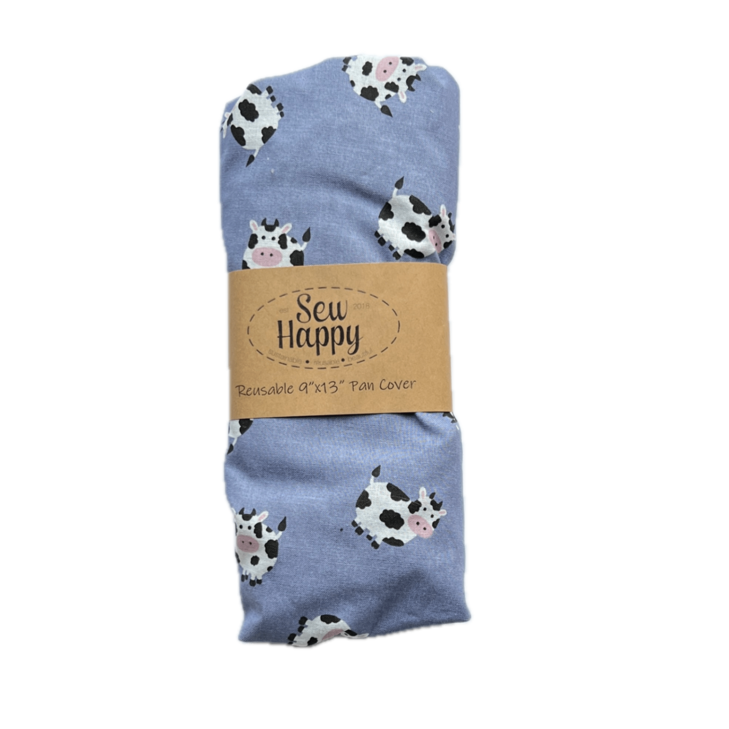 Reusable 9" x 13" Pan Cover - Cows