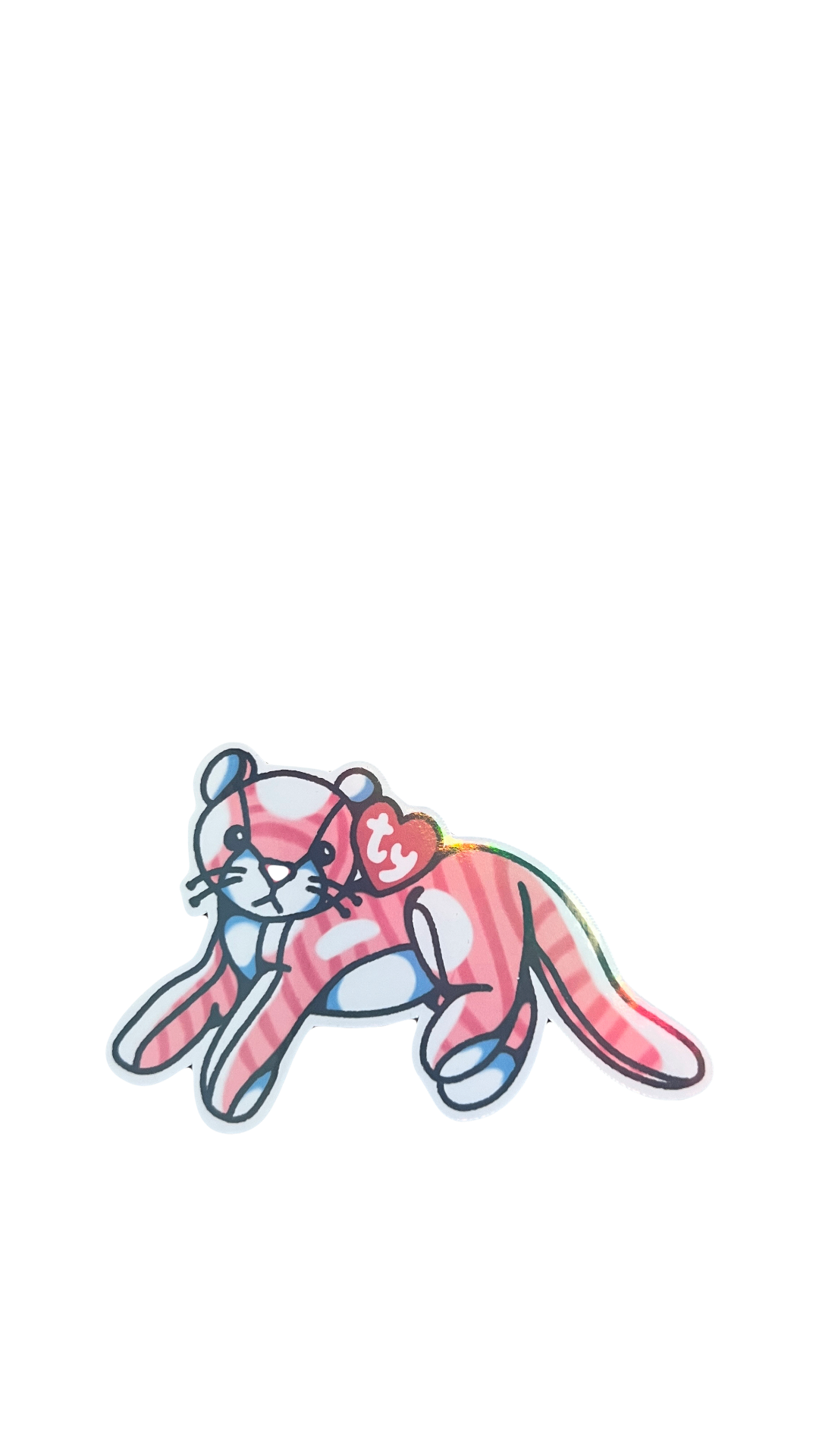 Beanie Baby Tiger Sticker