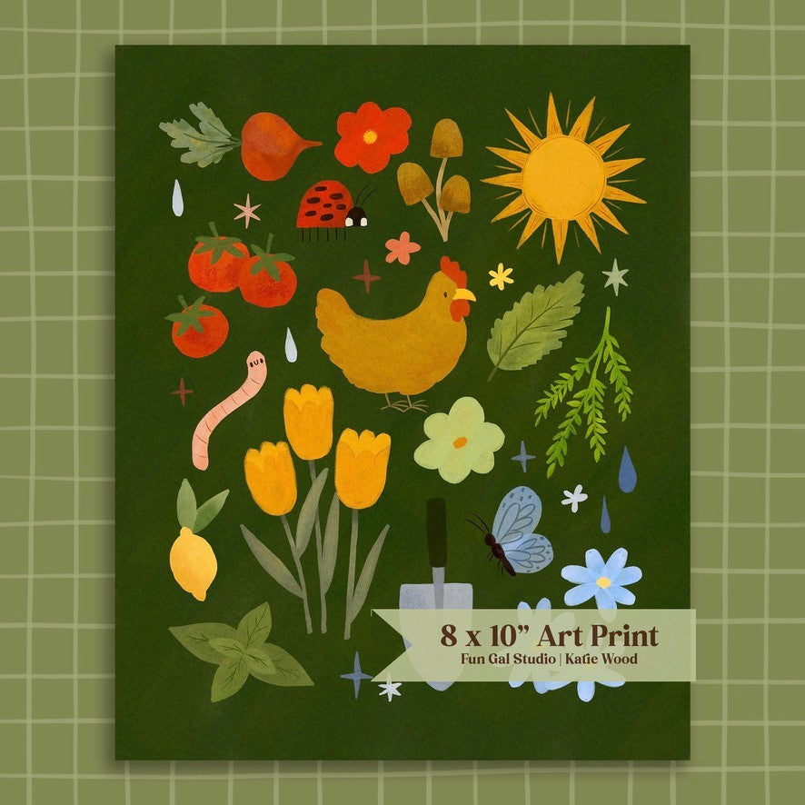 Rainbow Garden Art Print