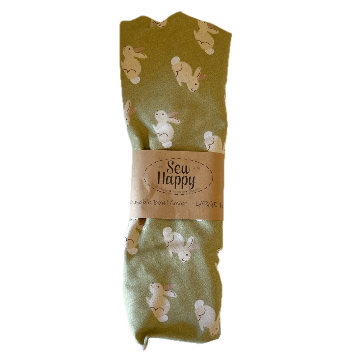 Large Reusable Bowl Cover - Rabbit