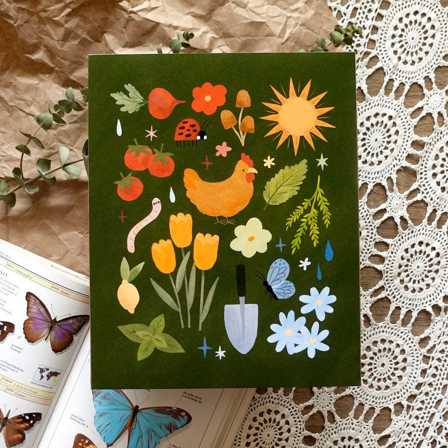 Rainbow Garden Art Print