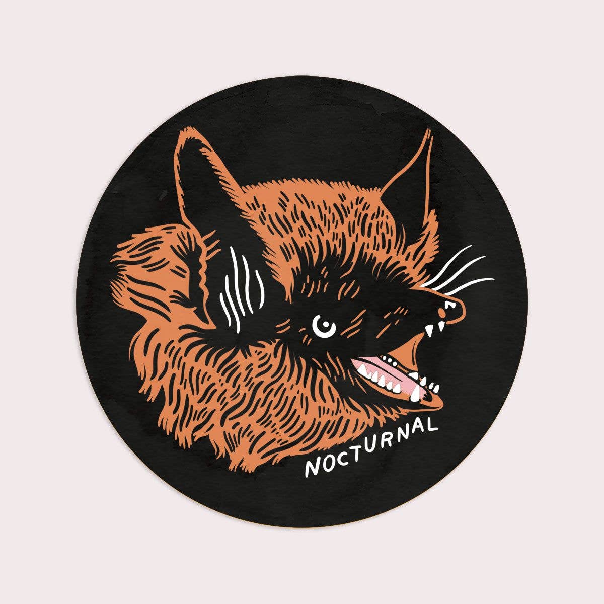 Nocturnal Sticker | Waterproof Vinyl Sticker