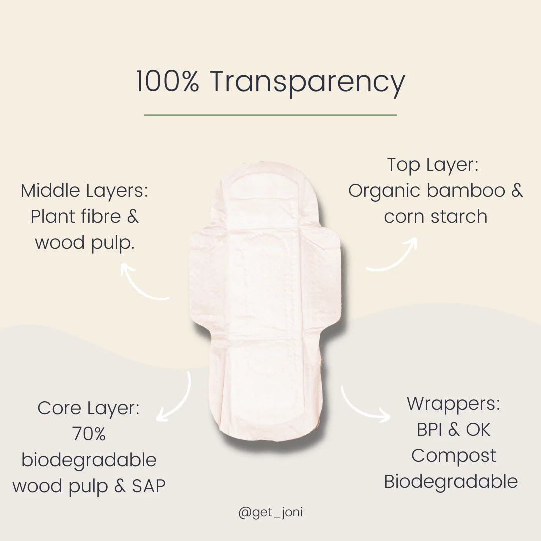 Joni Bamboo Pads - Overnight