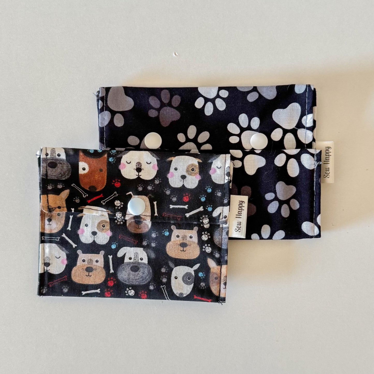 Reusable Snack and Sandwich Bags - Dogs