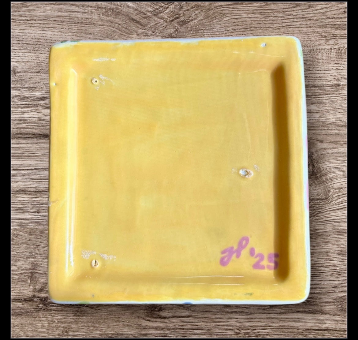 Square floral vase