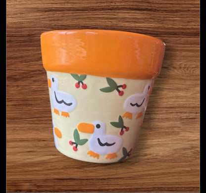 Duck flower pot