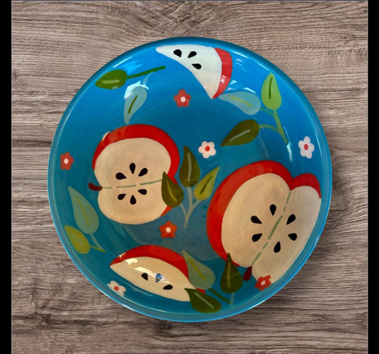 Blue apple dish