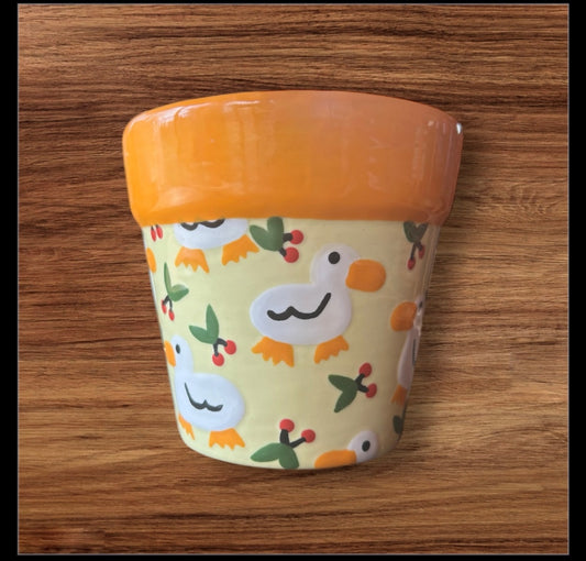 Duck flower pot