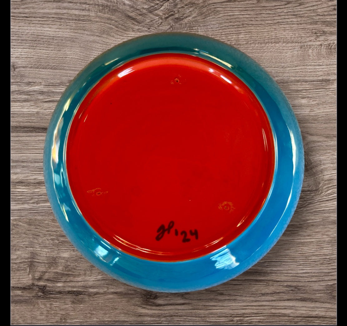 Blue apple dish