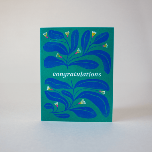 Congratulations Card — Floral