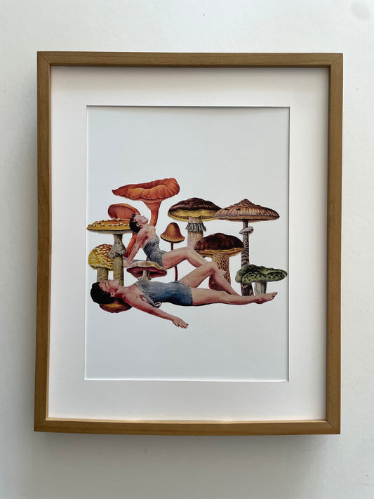 “Day Trippers” Vintage Collage Print