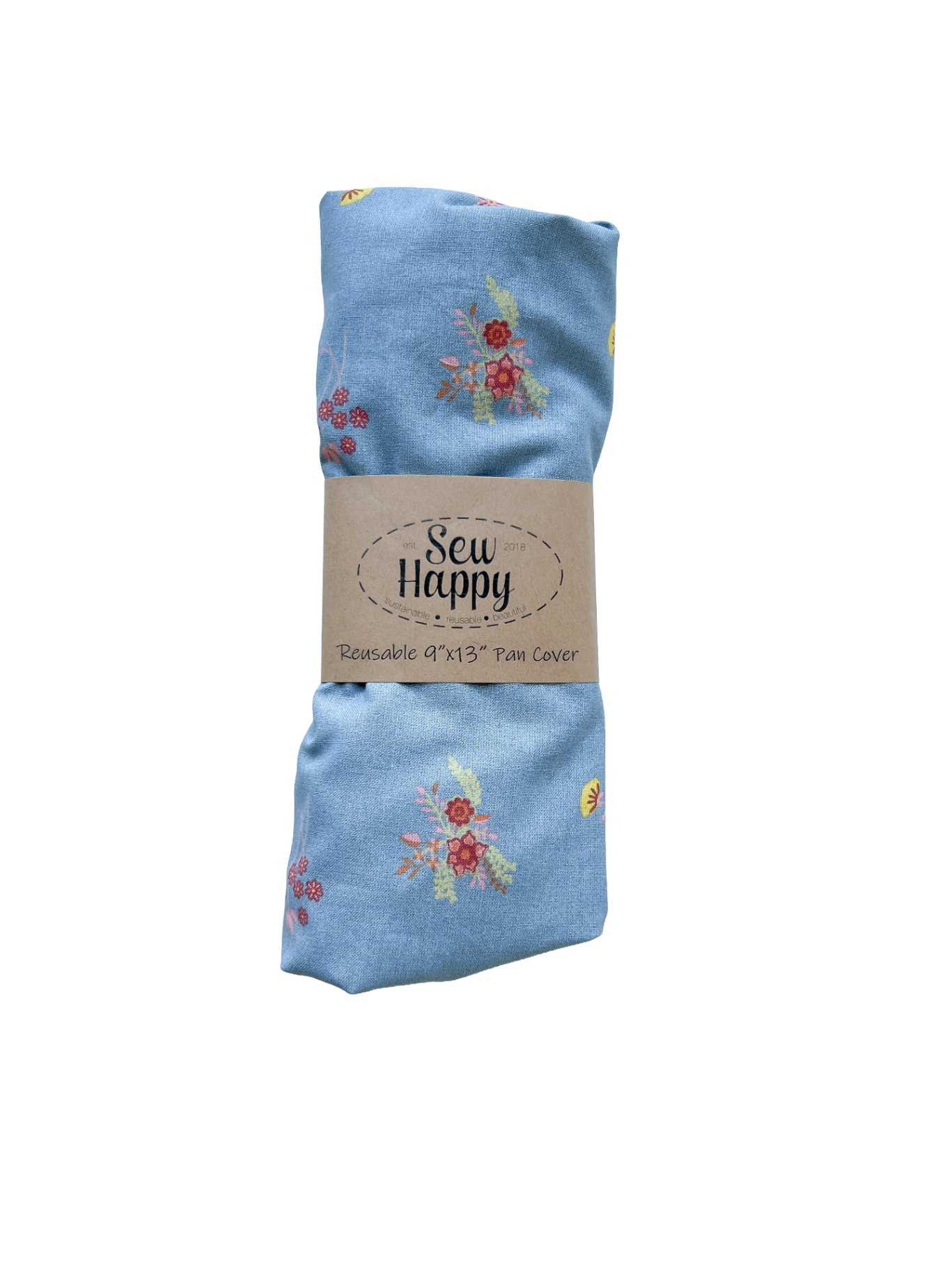 Reusable 9"x13" Pan Cover - Blue Floral