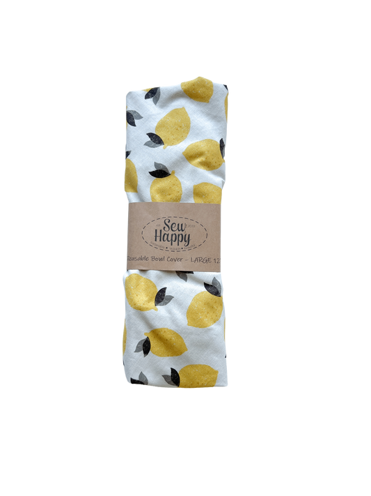 Large Reusable Bowl Cover - Lemons