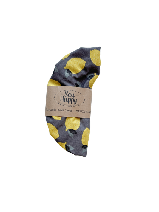 Medium Reusable Bowl Cover - lemons