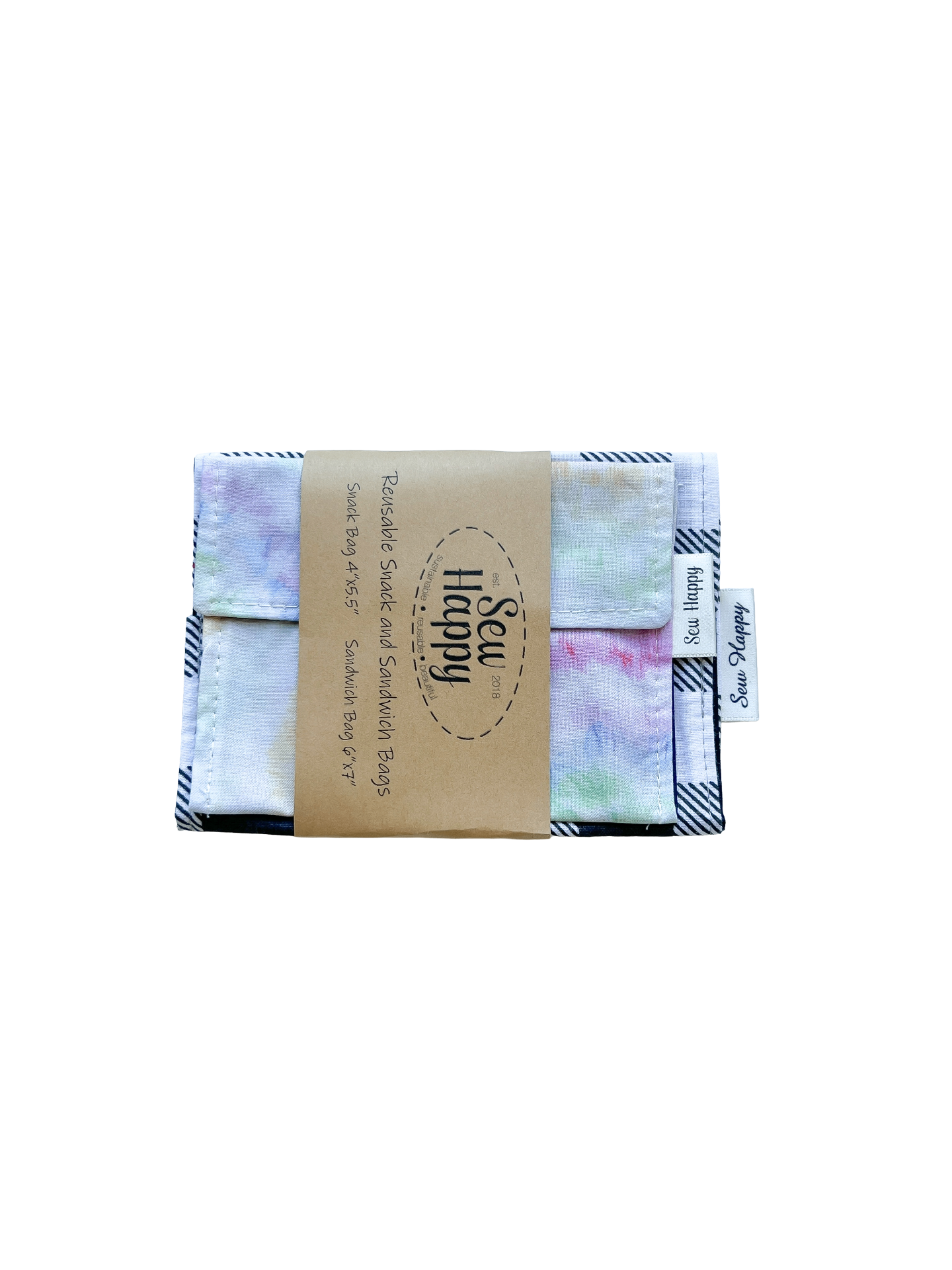 Reusable Snack and Sandwich Bags - Tie Dye