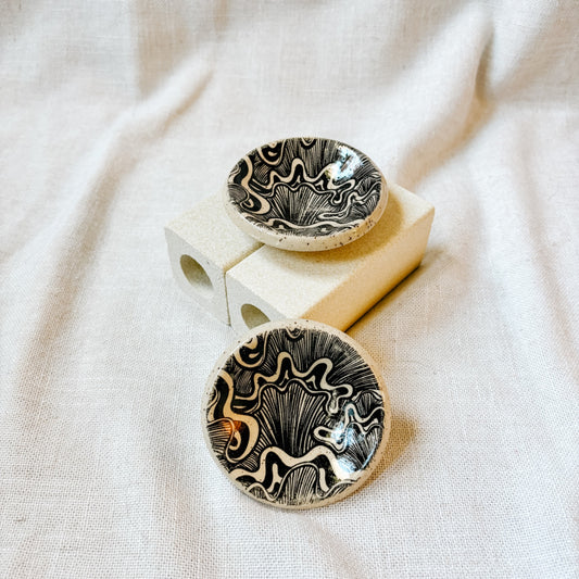 Mini Trinket Dish - Swirls 