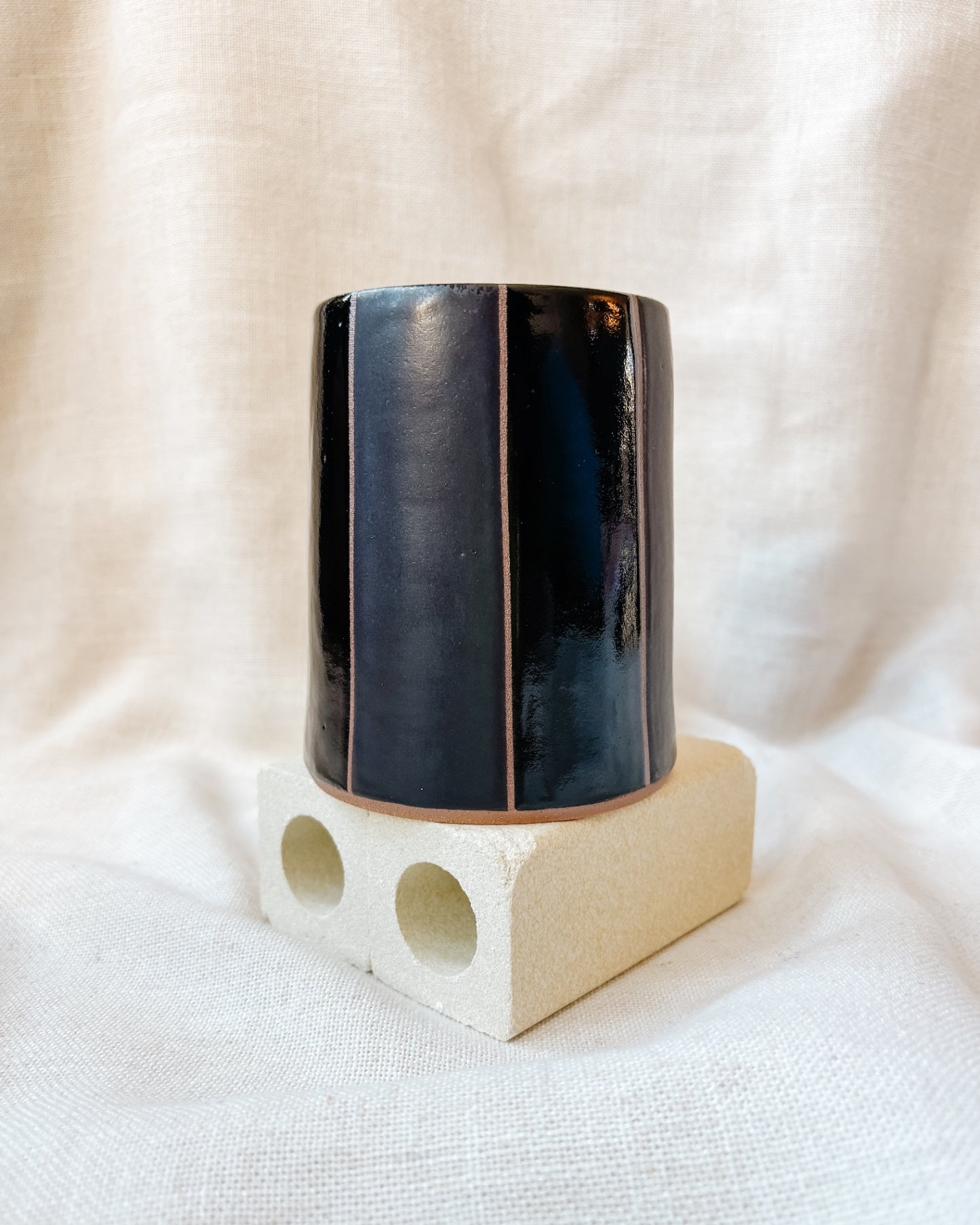 Tall Cup - Matte & Glossy Black
