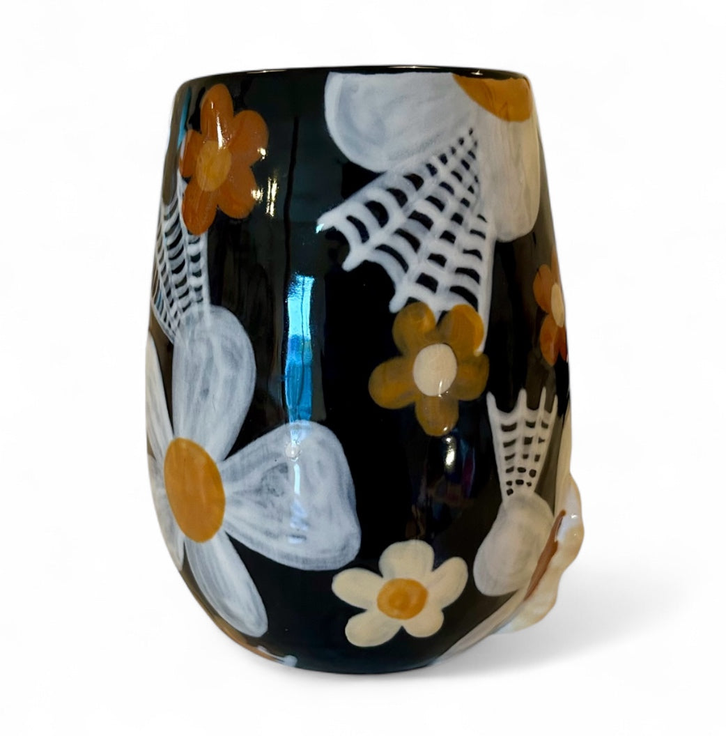 Stemless Skeleton Wine Glass