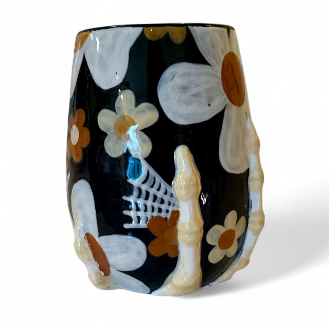 Stemless Skeleton Wine Glass