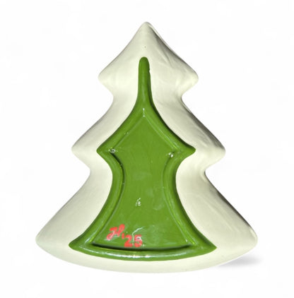 Christmas Tree Plate - Holly Print