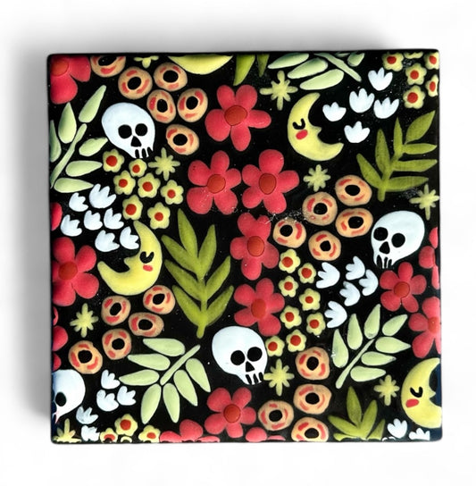 Coaster - Moon and Skull