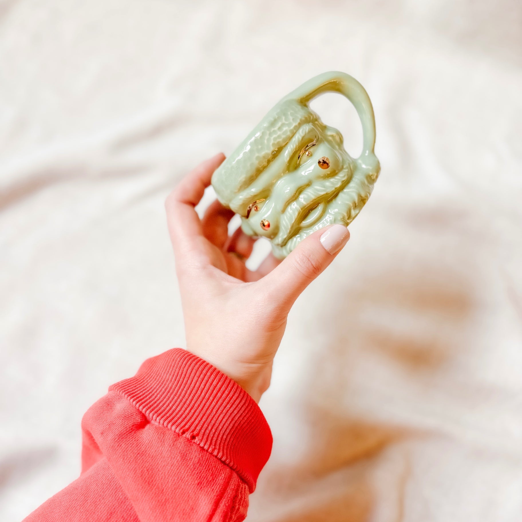 Small Santa Mug - Green