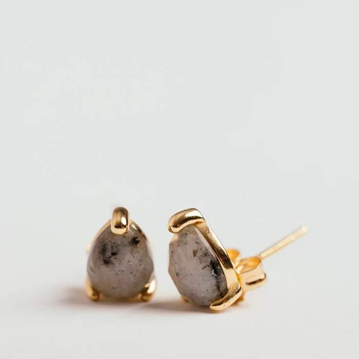 Capri Studs - Labradorite
