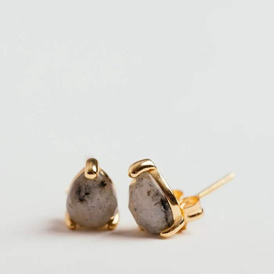 Capri Studs - Labradorite