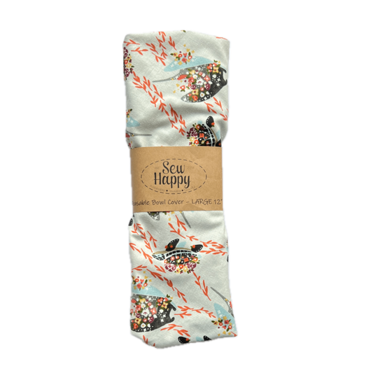 Large Reusable Bowl Cover - Sea Creatures