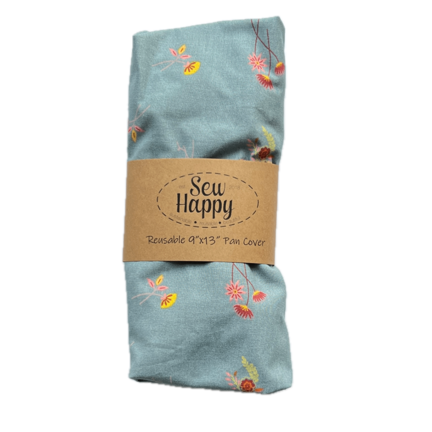 Reusable 9" x 13" Pan Cover - Blue Floral