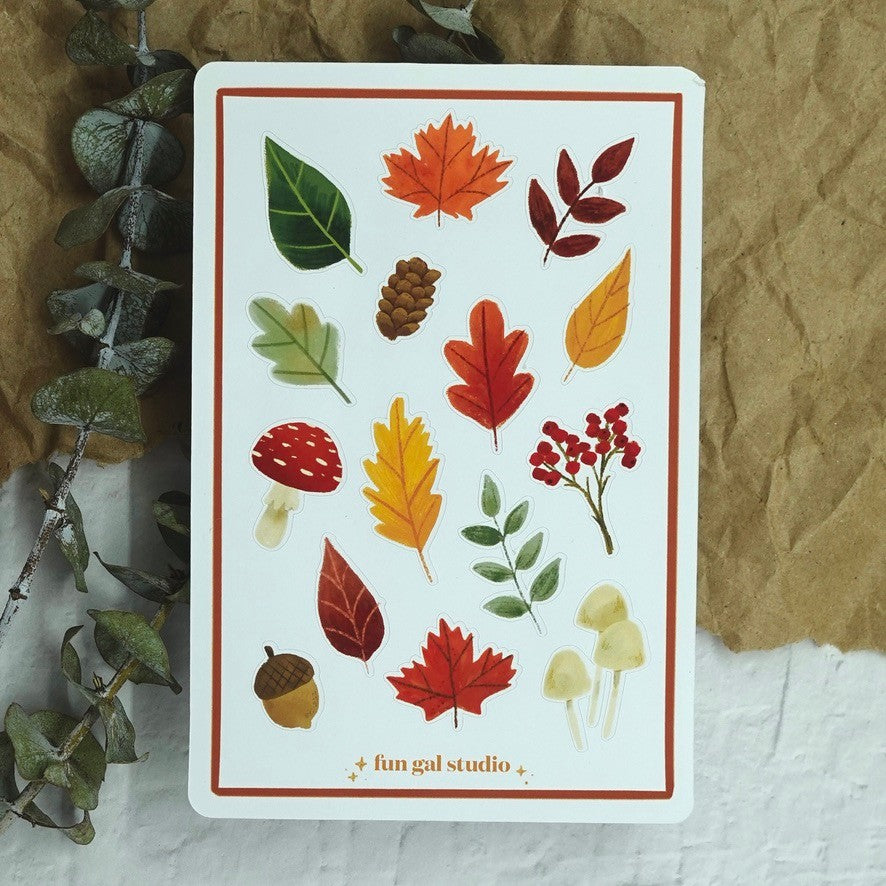 Forest Foliage Sticker Sheet