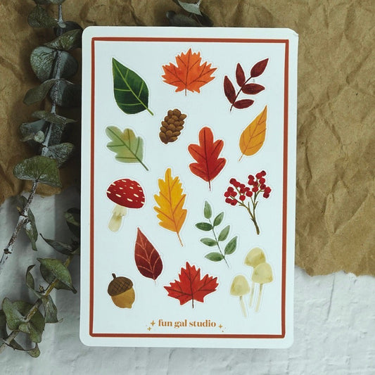 Forest Foliage Sticker Sheet