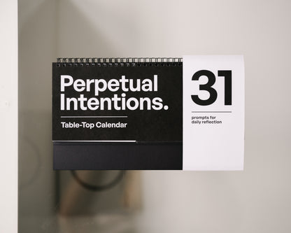 Perpetual Intentions Table-Top Calendar
