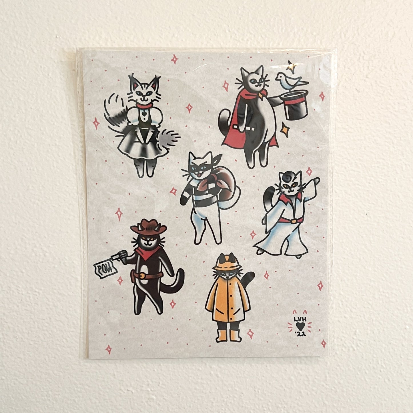 8x10 Career Cats Print