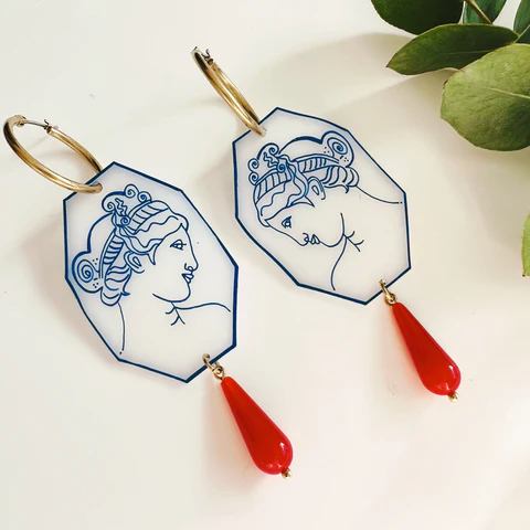 Statue Earrings #2