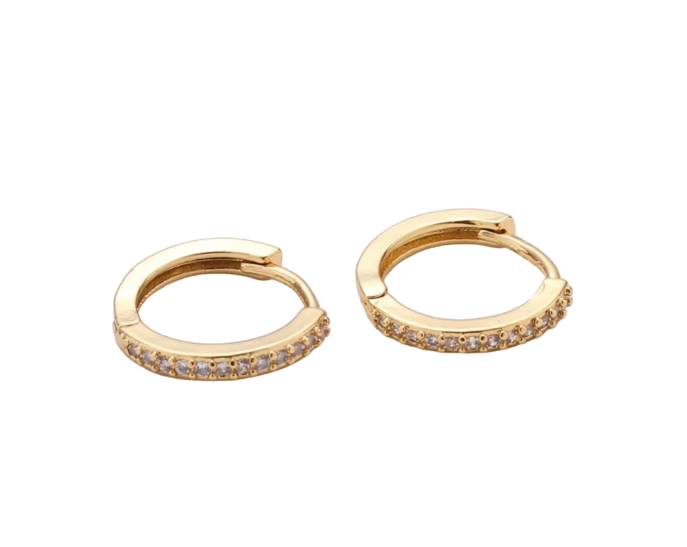 Classic CZ Hoops 
