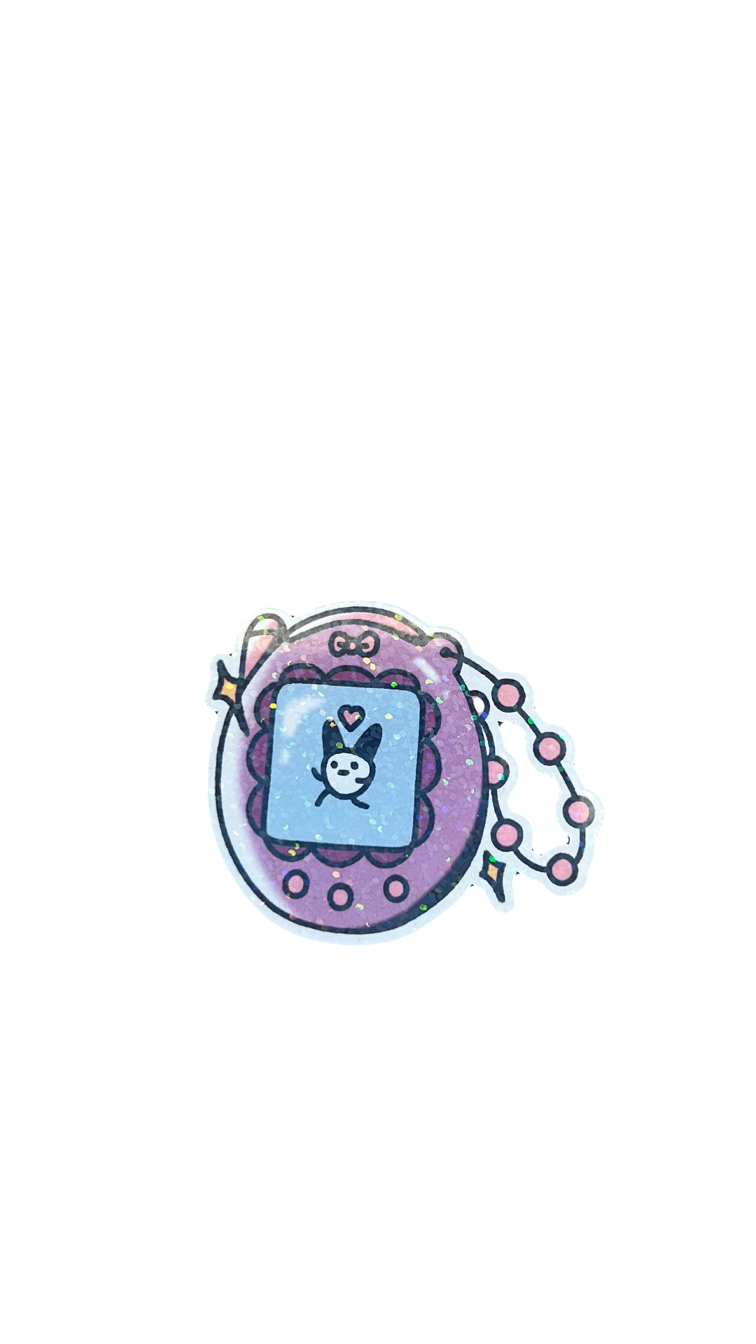 Purple Tamagotchi Sticker