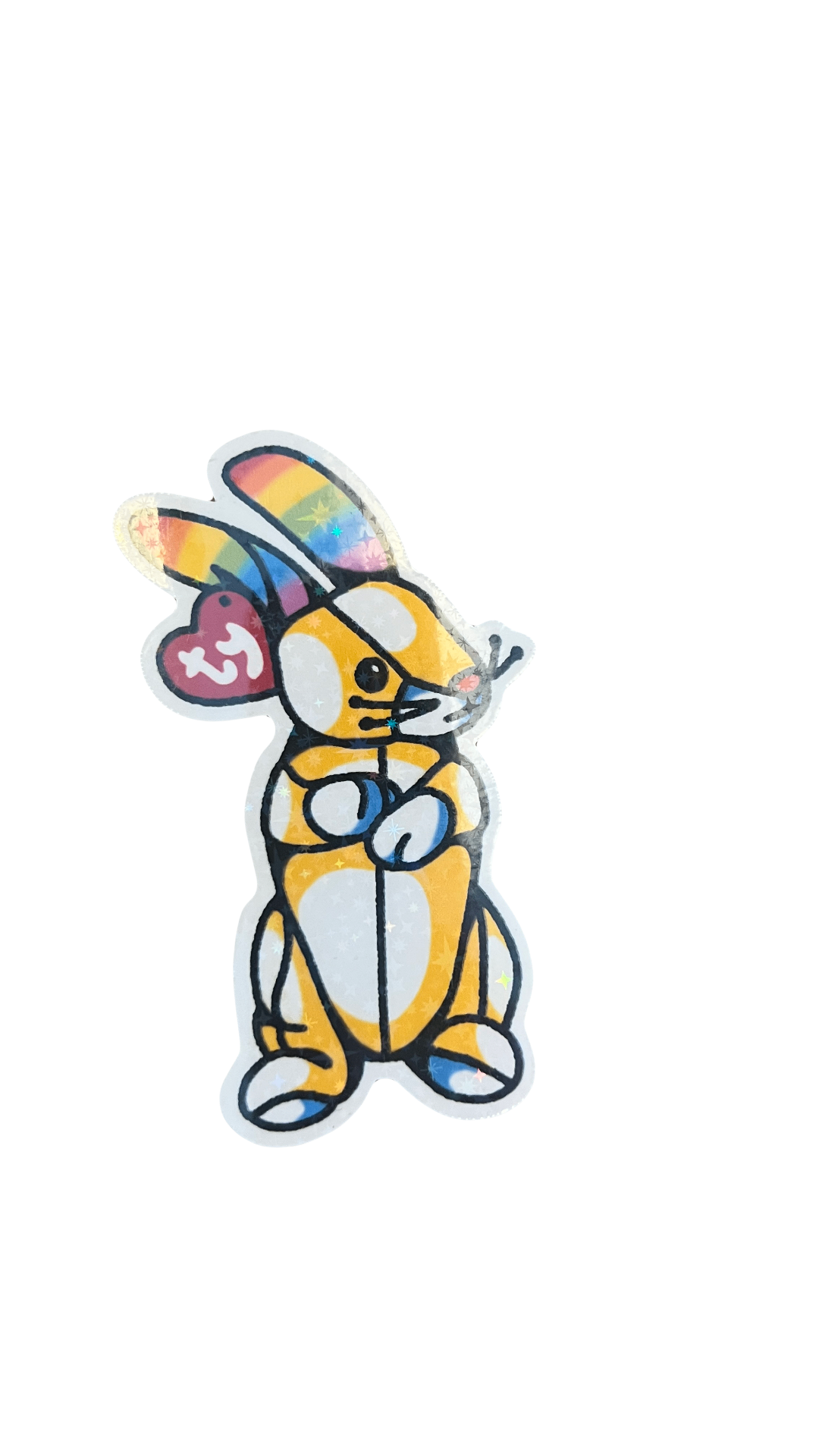 Beanie Baby Bunny Sticker