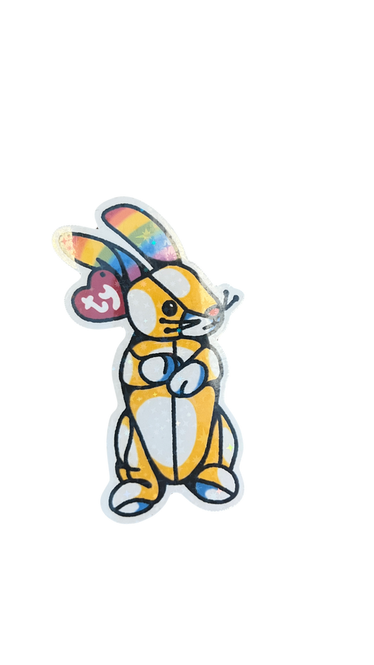 Beanie Baby Bunny Sticker