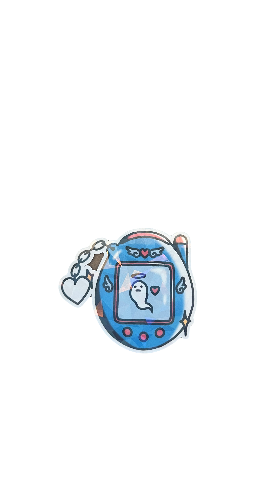Blue Tamagotchi Sticker
