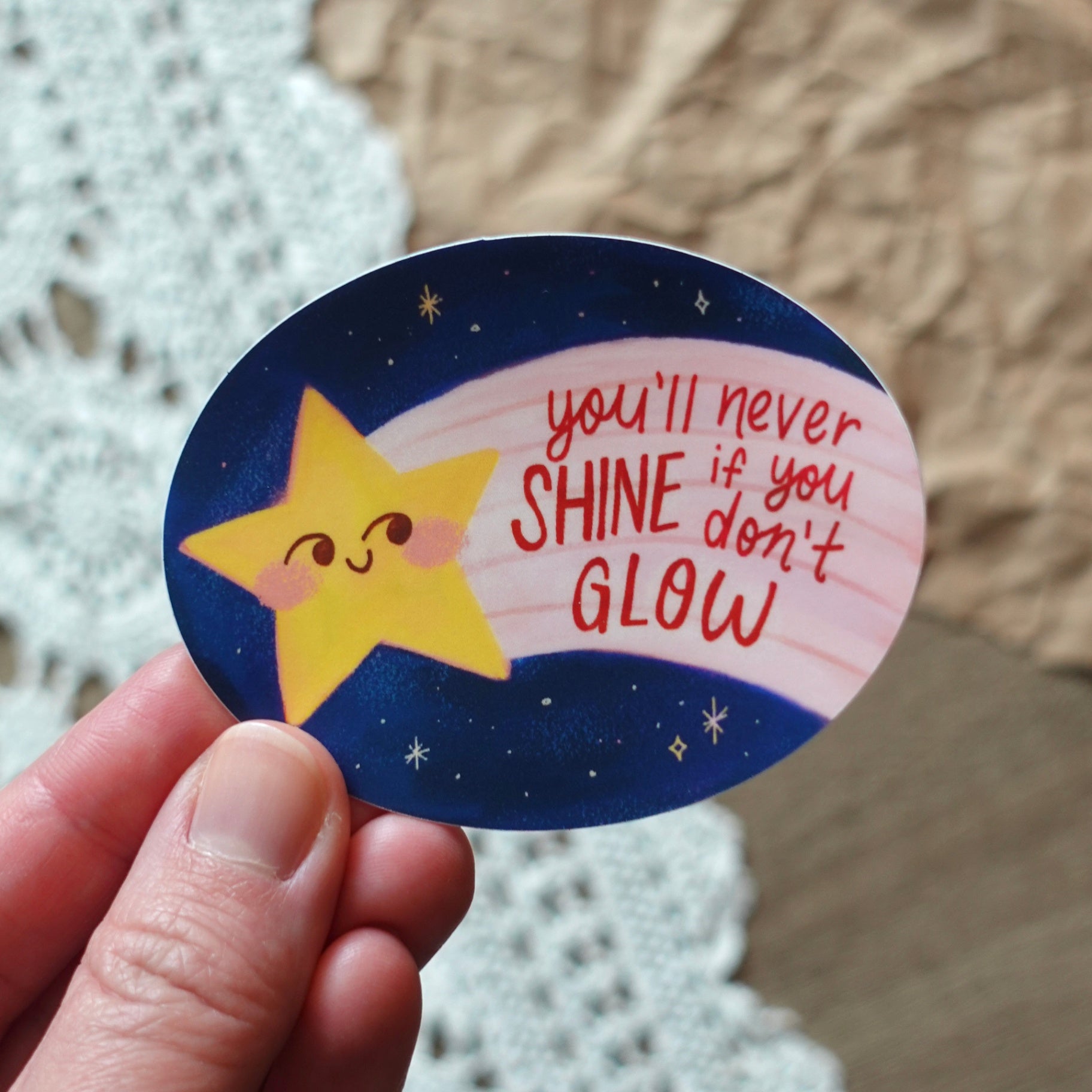 Shooting Star Vinyl Sticker