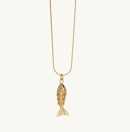 Goldie Fish Pendant Gold