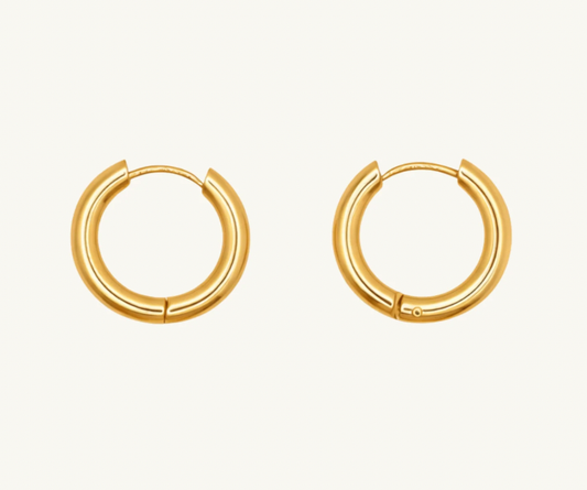 Fornida Slim Hoops Medium Gold 